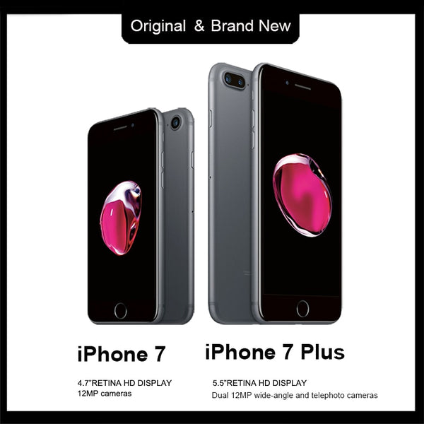 New Apple iPhone 7/7 Plus Specially-Unlocked 4G LTE Facetime 12MP Camera 4.7/5.5" Retina Display IOS Smart Phone Waterproof IO