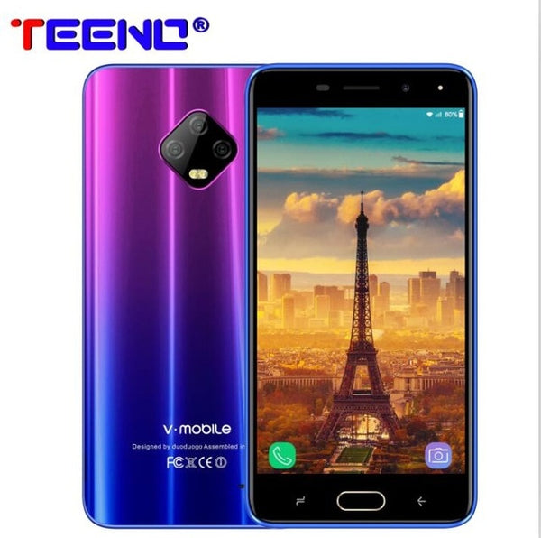 4G LTE TEENO Vmobile J7 Mobile Phone Android 3GB+32GB 5.5" HD Screen Dual SIM 5800mAh celular Smartphone unlocked cell phone