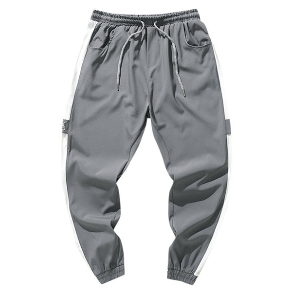 High Quality CasualFashion Men's Striped Straps Summer Pocket Sport  Pants Casual  Sweatpants Youth vacation