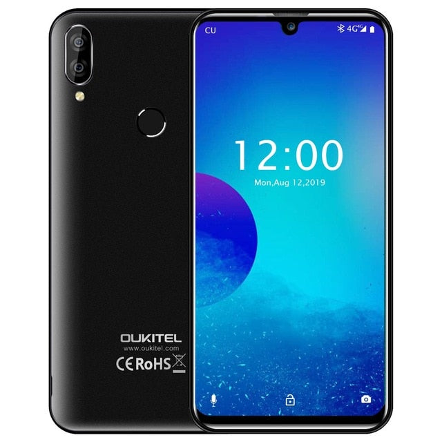 OUKITEL C16 PRO 5.71HD+ Waterdrop Screen 4G Smartphone MT6761P Quad Core 3GB 32GB Android 9.0 Pie Face ID Mobile Phone
