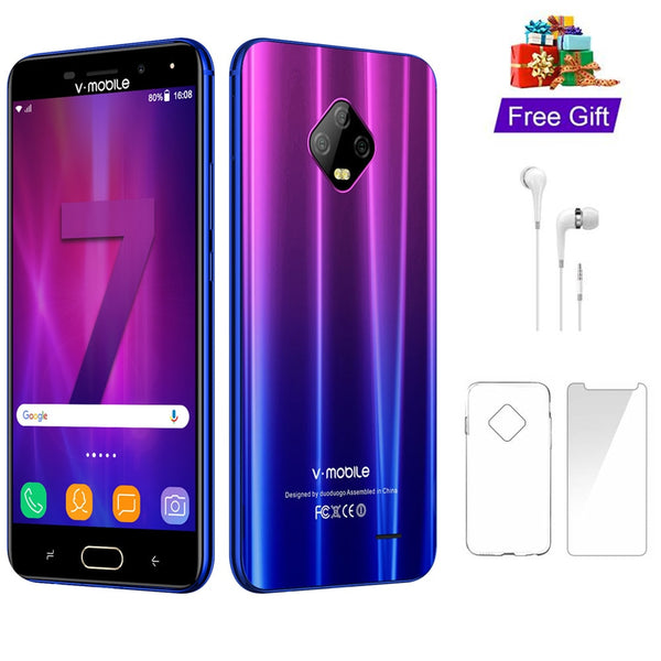 4G LTE TEENO Vmobile J7 Mobile Phone Android 7.0 3GB+32GB 5.5" HD Screen 5800mAh celular Smartphone unlocked Cell Phones