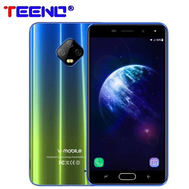 4G LTE TEENO Vmobile J7 Mobile Phone Android 7.0 3GB+32GB 5.5" HD Screen 5800mAh celular Smartphone unlocked Cell Phones