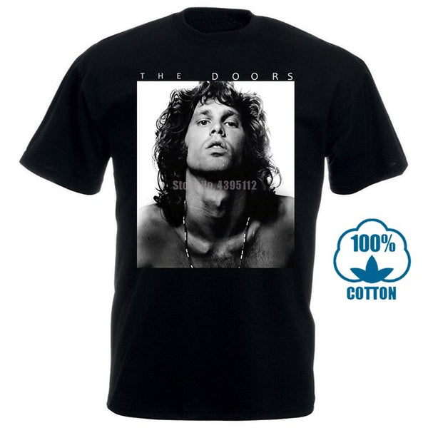 Licensed Official Doors Jim Morrison B&W T Shirt Adult Bra Dor1049 Size S To Xl