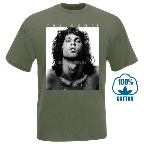 Licensed Official Doors Jim Morrison B&W T Shirt Adult Bra Dor1049 Size S To Xl