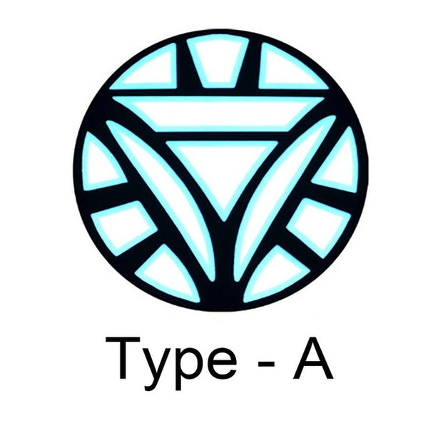 Men/Women Iron Man LED Light Acoustic Control O-neck Short-sleeved T-Shirt