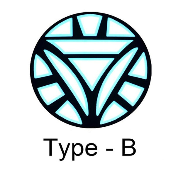 Men/Women Iron Man LED Light Acoustic Control O-neck Short-sleeved T-Shirt