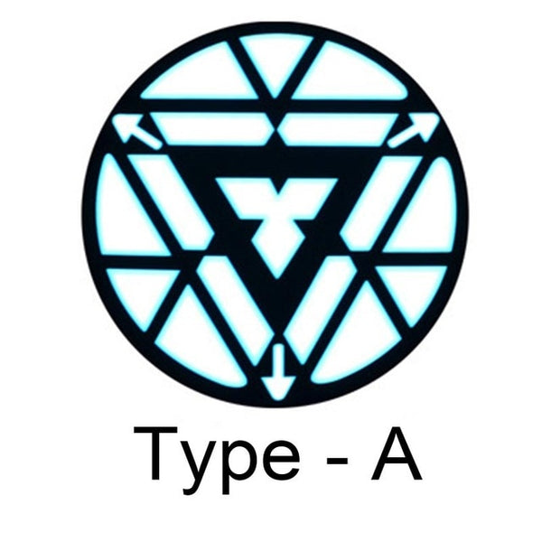 Men/Women Iron Man LED Light Acoustic Control O-neck Short-sleeved T-Shirt