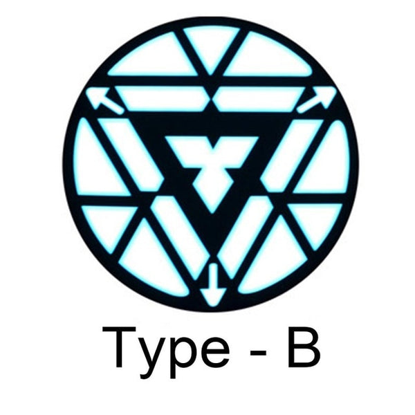 Men/Women Iron Man LED Light Acoustic Control O-neck Short-sleeved T-Shirt