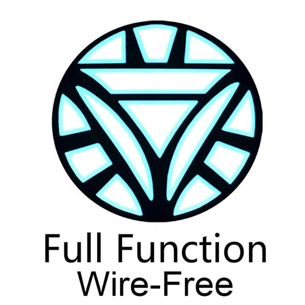 Men/Women Iron Man LED Light Acoustic Control O-neck Short-sleeved T-Shirt