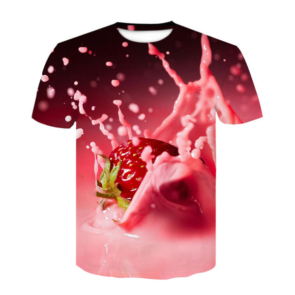 Summer 2019 men's clothing brand o-neck men/women orange tshirt short-sleeved 3d digital printing T-shirt Homme large size