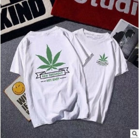 Men's Short Sleeve High Quality Cotton Short Sleeve Printing Alphabet Korean Version Fashion Short Sleeve Various Large Sizes