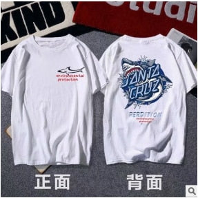 Men's Short Sleeve High Quality Cotton Short Sleeve Printing Alphabet Korean Version Fashion Short Sleeve Various Large Sizes