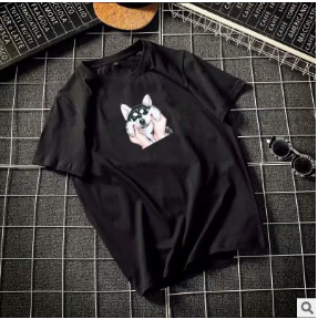 Men's Short Sleeve High Quality Cotton Short Sleeve Printing Alphabet Korean Version Fashion Short Sleeve Various Large Sizes