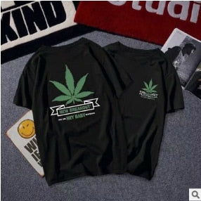 Men's Short Sleeve High Quality Cotton Short Sleeve Printing Alphabet Korean Version Fashion Short Sleeve Various Large Sizes