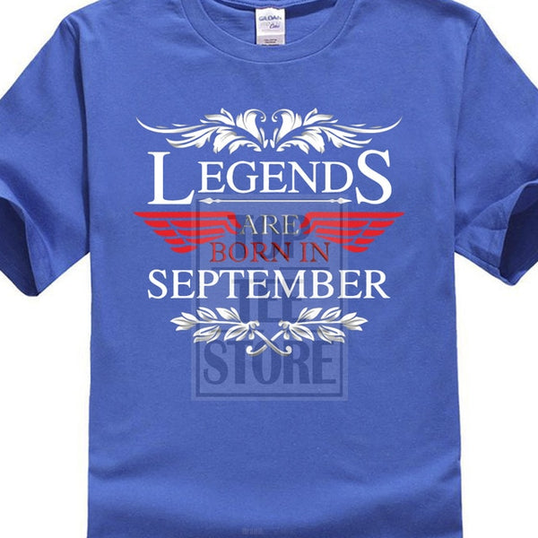 Legends Are Born In September T Shirt Birthday Gift 2017 New Design From Us