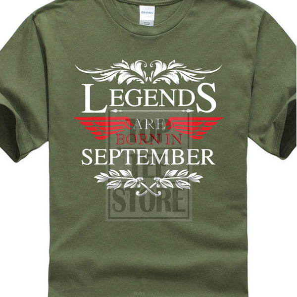 Legends Are Born In September T Shirt Birthday Gift 2017 New Design From Us