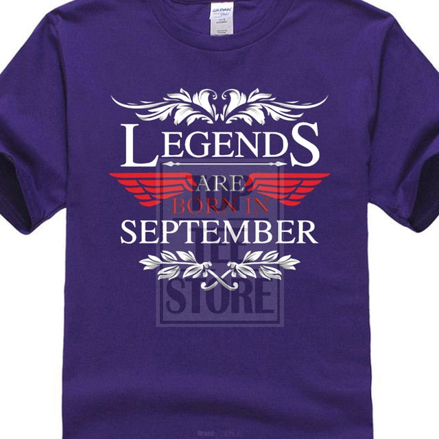 Legends Are Born In September T Shirt Birthday Gift 2017 New Design From Us
