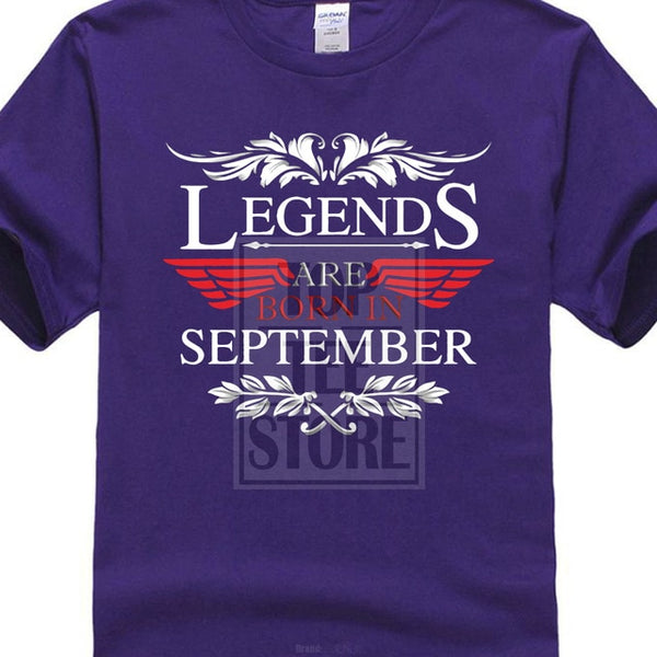 Legends Are Born In September T Shirt Birthday Gift 2017 New Design From Us
