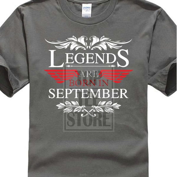 Legends Are Born In September T Shirt Birthday Gift 2017 New Design From Us