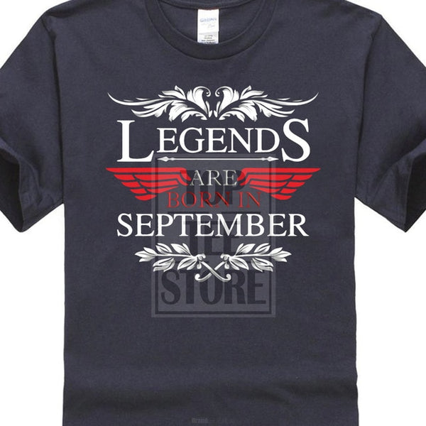 Legends Are Born In September T Shirt Birthday Gift 2017 New Design From Us