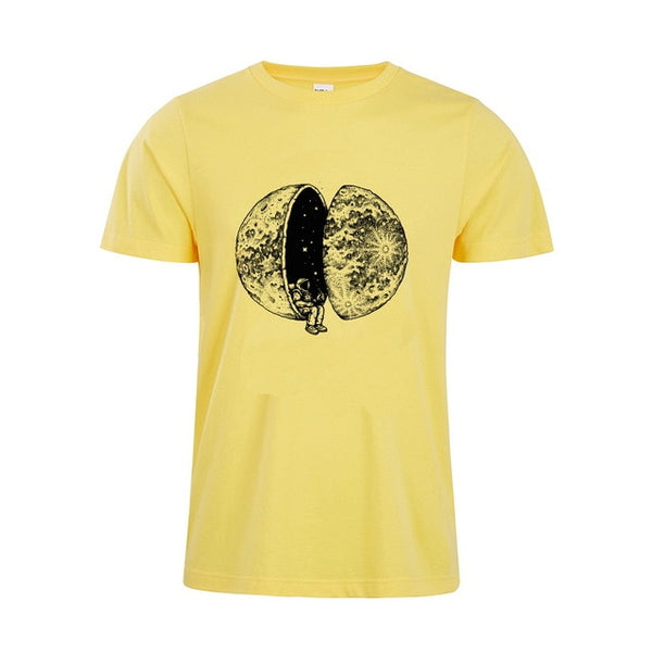 Funny Astronauts and Moon tshirt In the Moon shirt Cotton Unisex Top Tees