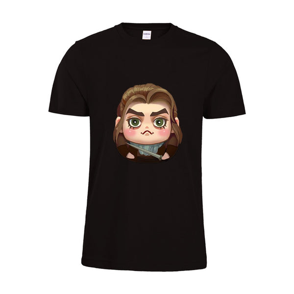 Funny Game Of Thrones tshirt Arya T-Shirt Unisex Cute Cotton Casual Tees