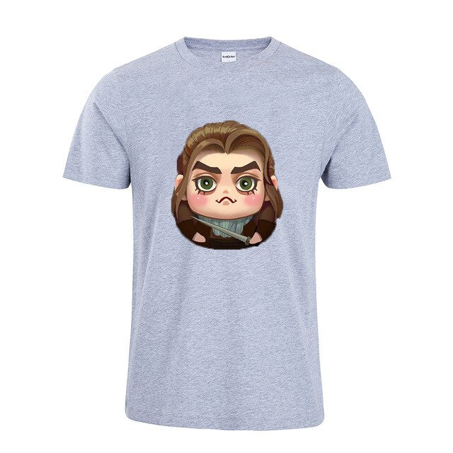 Funny Game Of Thrones tshirt Arya T-Shirt Unisex Cute Cotton Casual Tees