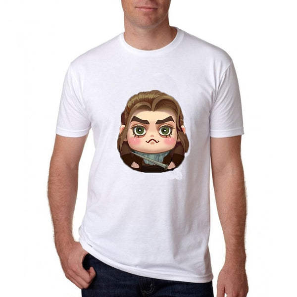 Funny Game Of Thrones tshirt Arya T-Shirt Unisex Cute Cotton Casual Tees