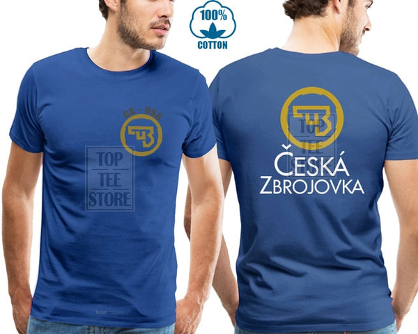 New Cz Usa Ceska Zbrojovka Firearms Guns Logo Black T Shirt S 5Xl