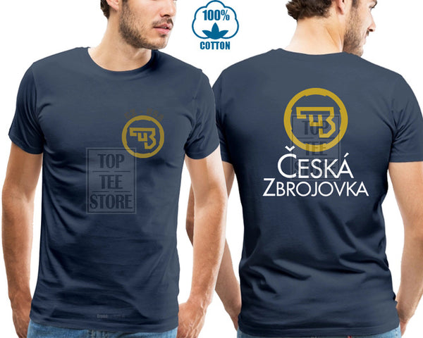 New Cz Usa Ceska Zbrojovka Firearms Guns Logo Black T Shirt S 5Xl