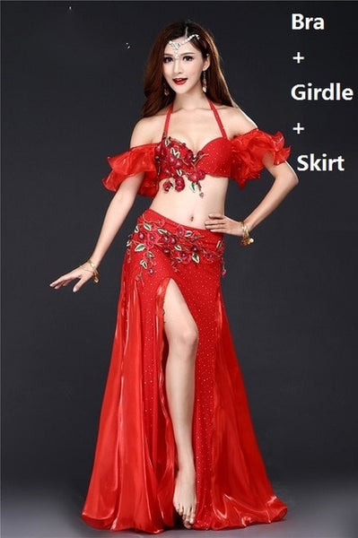 Belly Dance Costumes Women Bellydance Costume Carnival Dancing Set Bollywood Indian Clothing Ladies Exotic Dancewear DN1399