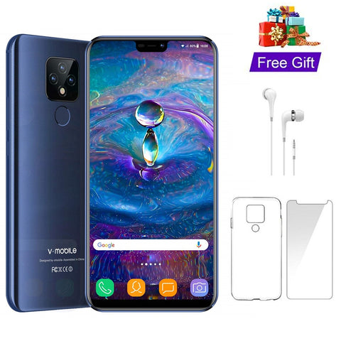 TEENO VMobile Mate 20 Mobile Phone Android 7.0 3GB+32GB Fingerprint ID 5.84" 19:9 HD Screen 4G Smartphone unlocked Cell Phones