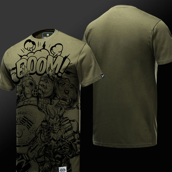 Quality 3D OW Reaper T-shirts Hanzo Oni Genji DVA Tshirt Winston Roadhog Junkrat Black T shirt Mens Boys 3XL 4XL Genji Hero Tee