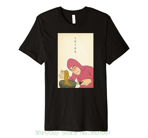 T Shirt Gift More Size And Colors Ramen Art Wood Strange Man Japan Aesthetic Vaporwave Otaku