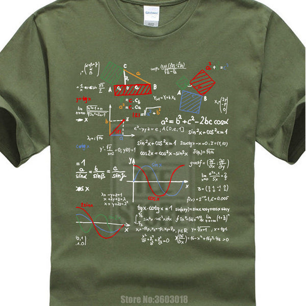 T Shirt Design Website Crew Neck Short Sleeve Math T Shirt Teacher Formulas Cheat Sheet Cool Geek Nerd Tee Mens Tees