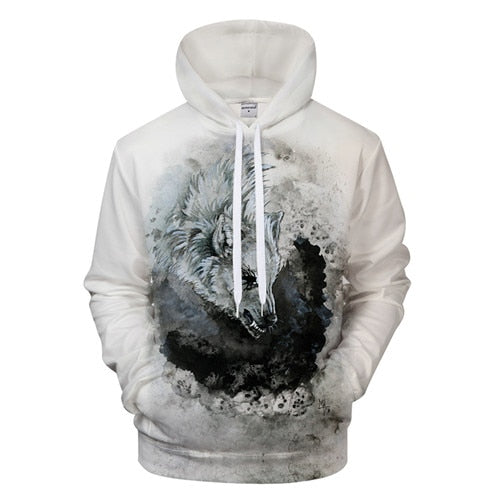 Ying and Yang Wolf Hoodies Streetwear Sweatshirt Casual Hoody Men 3D Pullover Harajuku Tracksuit Male HipHop DropShip ZOOTOPBEAR