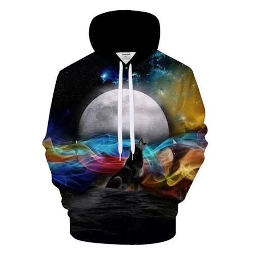 Ying and Yang Wolf Hoodies Streetwear Sweatshirt Casual Hoody Men 3D Pullover Harajuku Tracksuit Male HipHop DropShip ZOOTOPBEAR