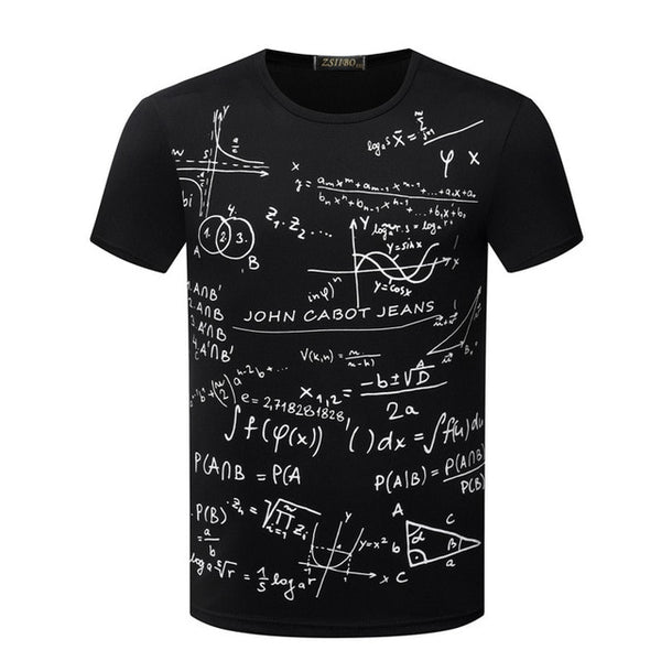 Fashion School Formula t-shirts Men's Brand New fitness T-Shirt Student T Shirt Loose Fit O neck xxxtentacion Tops Tees TX87-E