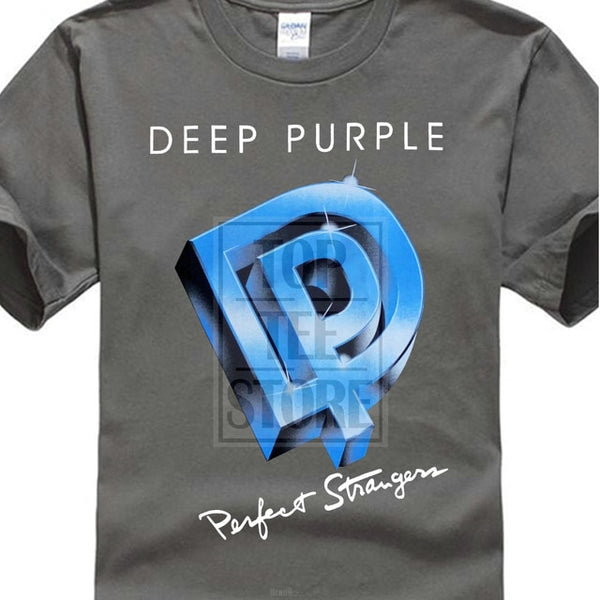 Deep Purple Perfect Strangers'84 Hard Rock Rainbow Gillan Black T Shirt