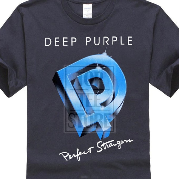 Deep Purple Perfect Strangers'84 Hard Rock Rainbow Gillan Black T Shirt