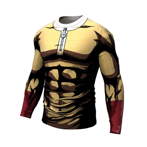 One punch man T-shirt 2018 Cool design Anime Men t shirt Saitama sensei t shirt 3d Printed Casual Short Long Sleeve Tee