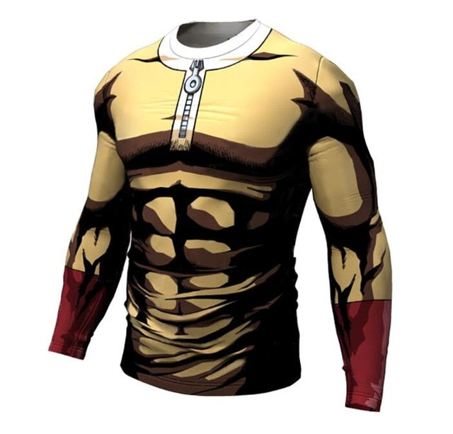 One punch man T-shirt 2018 Cool design Anime Men t shirt Saitama sensei t shirt 3d Printed Casual Short Long Sleeve Tee