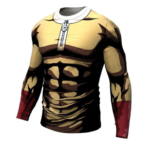 One punch man T-shirt 2018 Cool design Anime Men t shirt Saitama sensei t shirt 3d Printed Casual Short Long Sleeve Tee