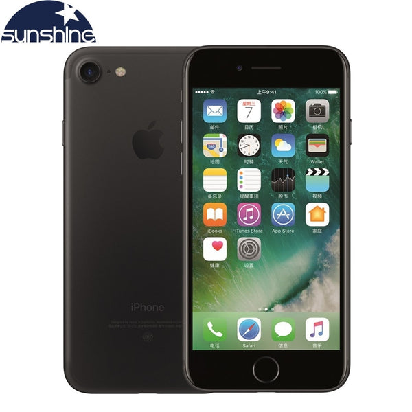 Original Unlocked Apple iPhone 7 4G LTE Mobile phone 2G RAM 256GB/128GB/32GB ROM Quad Core 4.7''12.0 MP Fingerprint Camera Phone