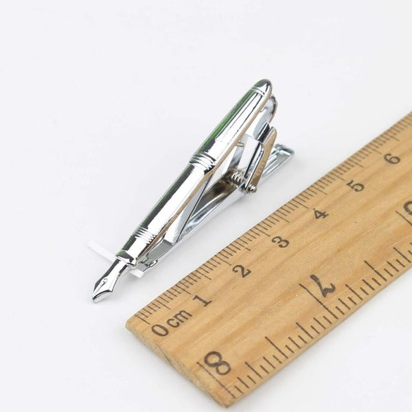 Men's Neck Tie Pin Clips Clasp Silver Chrome Stainless Steel Jewelry Fork Spoon Groom Usher Men's Clothing Accessories