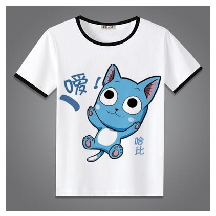 High-Q Unisex Anime Fairy Tail  Natsu Dragneel Lucy Heartfilia Erza Scarlet Cotton Casual Short Sleeve T-Shirt Tee T Shirt Top