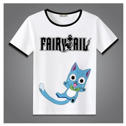 High-Q Unisex Anime Fairy Tail  Natsu Dragneel Lucy Heartfilia Erza Scarlet Cotton Casual Short Sleeve T-Shirt Tee T Shirt Top