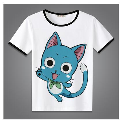 High-Q Unisex Anime Fairy Tail  Natsu Dragneel Lucy Heartfilia Erza Scarlet Cotton Casual Short Sleeve T-Shirt Tee T Shirt Top