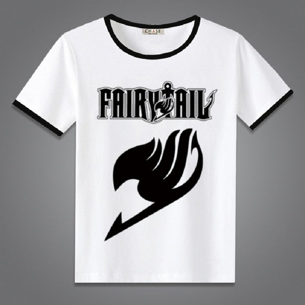 High-Q Unisex Anime Fairy Tail  Natsu Dragneel Lucy Heartfilia Erza Scarlet Cotton Casual Short Sleeve T-Shirt Tee T Shirt Top