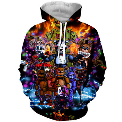 Cartoon FNAF/Rick And Morty Hoodies 3d  Printed Men Women Children Hoodie Sweatshirt Tracksuit Unisex Pullover Streetwear